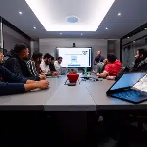 Klasserom med elever under vekterutdanning